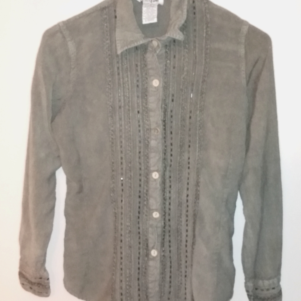 Unique Spectrum Blouse with Beads (S)